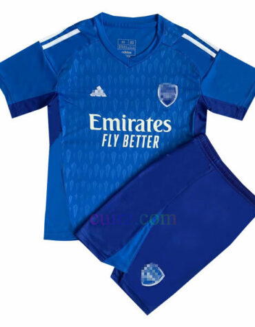 Pantalón y Camiseta de Portero Arsenal 2023 2024 Niños Azul