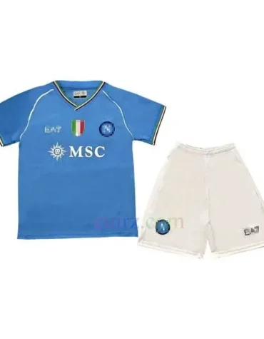 Pantalón y Camiseta Napoli 1ª Equipación 2023 2024 Niños