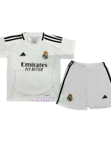 Pantalón y Camiseta Real Madrid 1ª Equipación 2024 2025 Niños