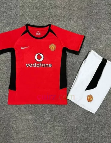 Camiseta Manchester United 1ª Equipación 2002-04 Niños