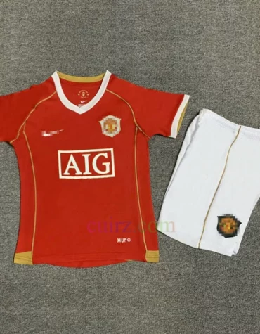 Camiseta Manchester United 1ª Equipación 2006-07 Niños