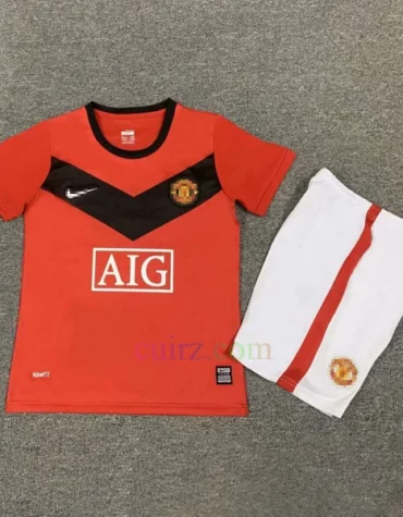 Camiseta Manchester United 1ª Equipación 2009-10 Niños