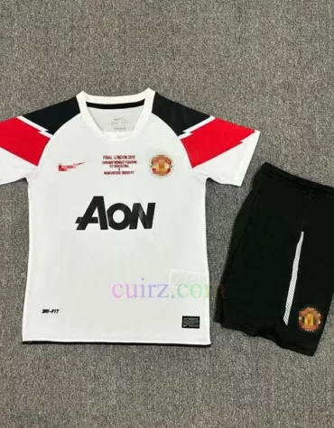 Camiseta Manchester United 2ª Equipación 2010-11 Niños